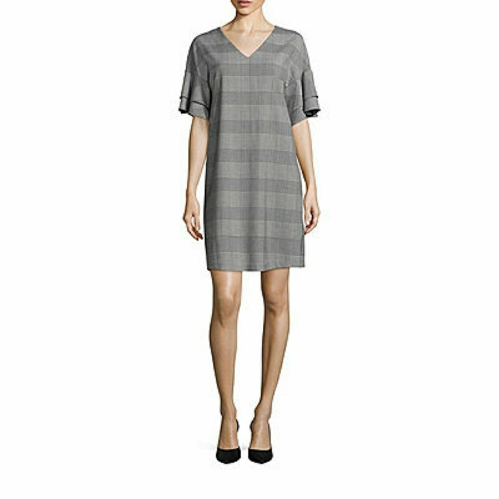NWT Blk/Wht Tier Sleeve Dress S,M FirmPrice*Last 2 - Picture 5 of 5
